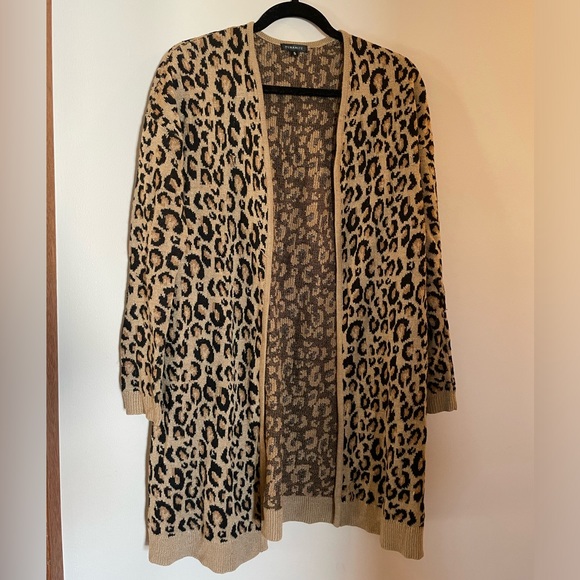 Dynamite Tops - Dynamite leopard print sweater